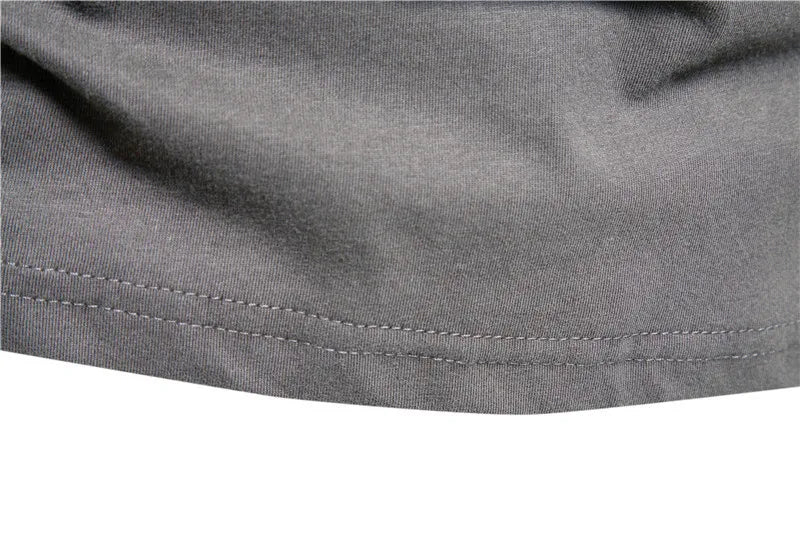Men‘s T-shirts 100% Cotton Long Sleeve Casual Tops Solid Color High Quality Backing T-Shirt Spring Autumn Classic Men Clothing - Ellianto fashion Men's