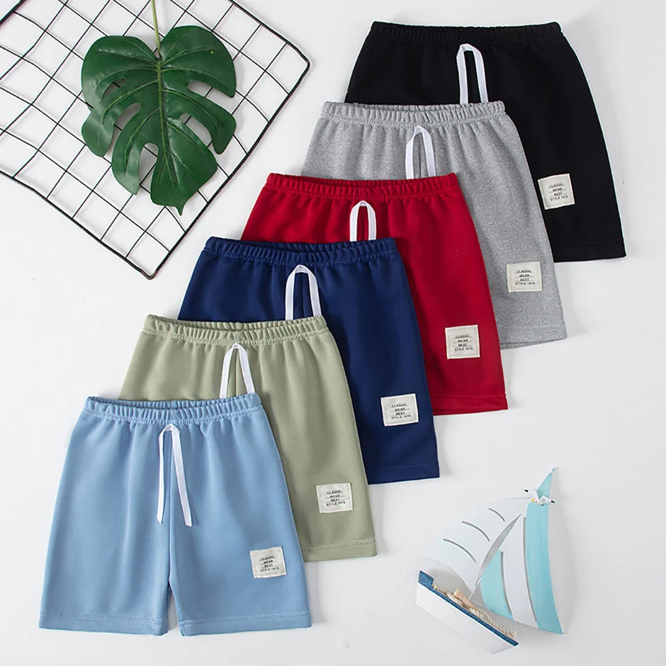 1/3 Pcs men Basic Joker Shorts Boy Leisure Sports Tether Pants Girl Fashion Comfortable Multicolor Combination Hot Pants - Ellianto fashion Men's