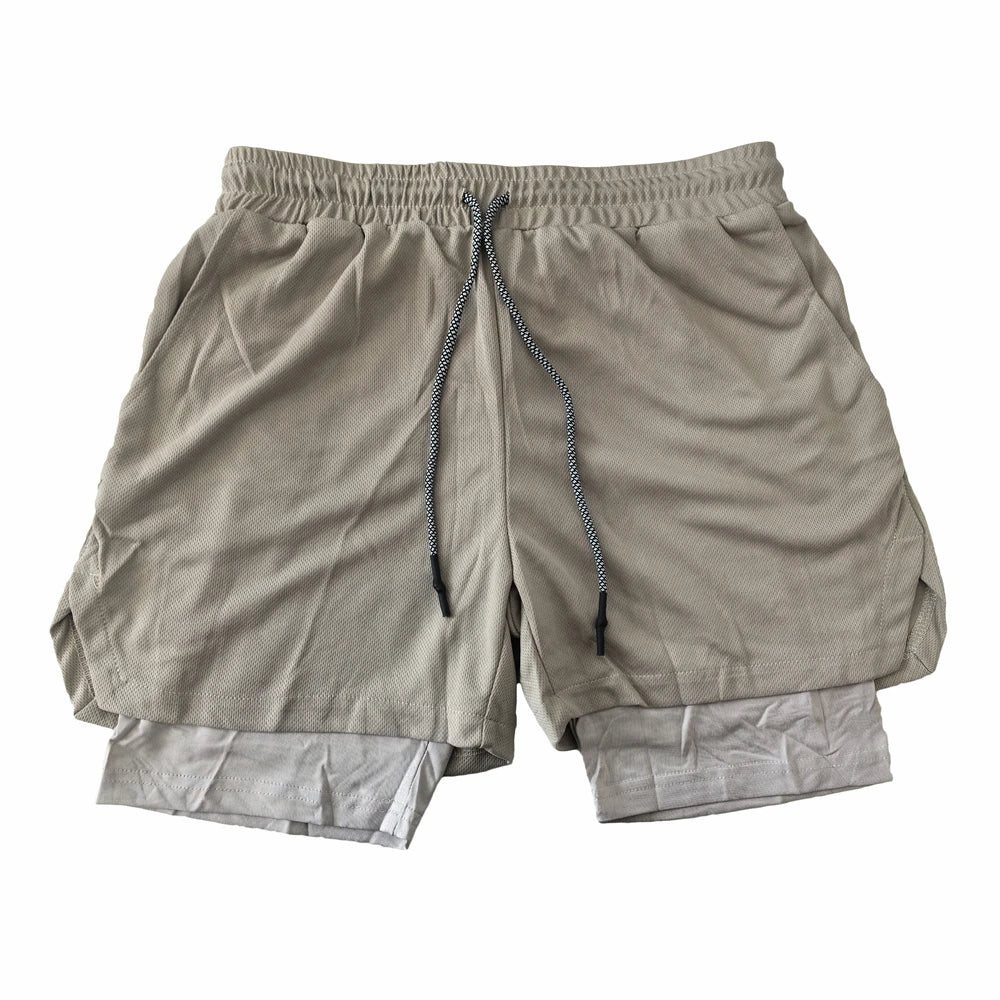 Men's Multi Pocket Shorts Fitness Shorts Casual Beach Sports Lined Skinny Shorts Everyday Style Mesh Camouflage Running Shorts - Ellianto fashion Men's