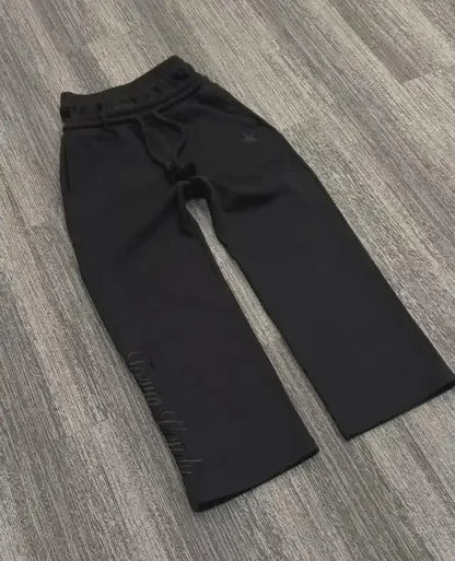 Embroidered Trousers Personality Men Clothing American Street Sweatpants Couple Clothing Matching Trendy Cool Women Pants - Ellianto fashion Men's