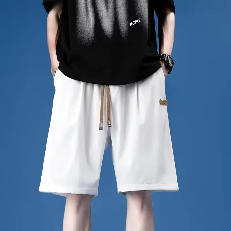Workwear shorts, men's multiple pockets, medium shorts, summer thin loose cropped pants - Ellianto fashion Men's