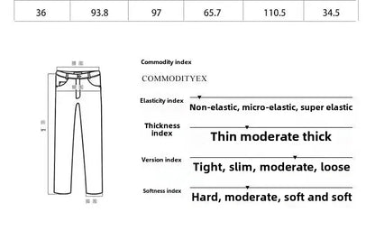 British Style Business Formal Trousers For Men Autumn Trendy Slims Smooths Your Silhouette Casual Pants Solid Color - Ellianto fashion Men's