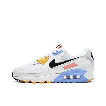 Nike Air Max 90 Next Nature White Black Classic Mesh Air Cushion Men Women Athletic Running Shoes Breathable Sneakers DH8010-101 - Ellianto fashion Men's