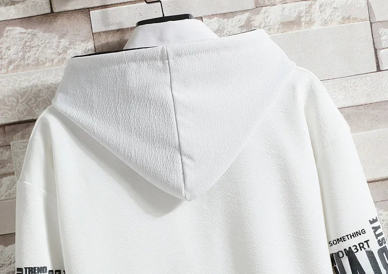 Casual Men's Sport Suit Loose Fit Hooded Cardigan Sweatshirt Pants Set Spring Autumn Season Stylish Outfit - Ellianto fashion Men's