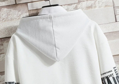 Casual Men's Sport Suit Loose Fit Hooded Cardigan Sweatshirt Pants Set Spring Autumn Season Stylish Outfit - Ellianto fashion Men's
