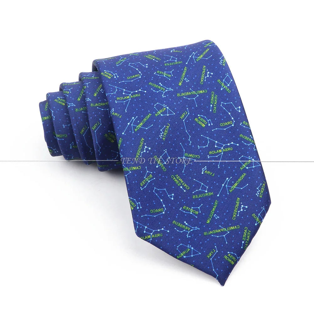 New 42 Colors Men Thin Silk Tie Soft Novelty Animal Fruit Skeleton Cravatas Casual Party Wedding Accessories Gift Free Shipping - Ellianto fashion Men's