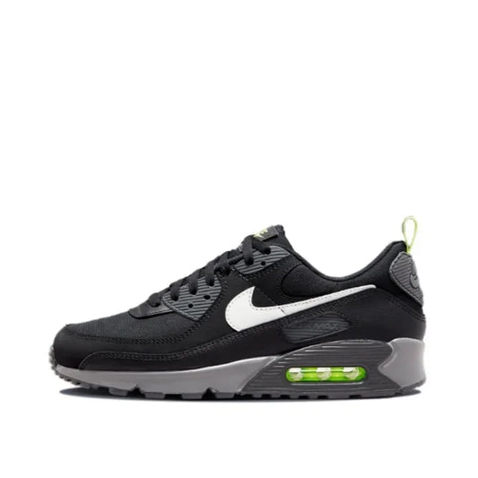Nike Air Max 90 Fashionable Versatile Comfortable Height-increasing Air-cushioned Shock-absorbing Casual Running Shoe Black - Ellianto fashion Men's