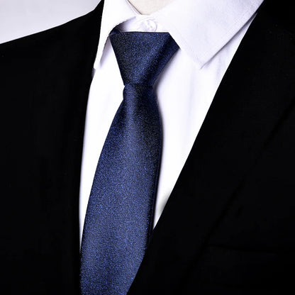 NEW Paisley Zipper Ties for Men 7CM Skinny Neck Tie Solid Striped Neckties Men's Automatic Zipper Tie Blue Lazy Ties - Ellianto fashion Men's