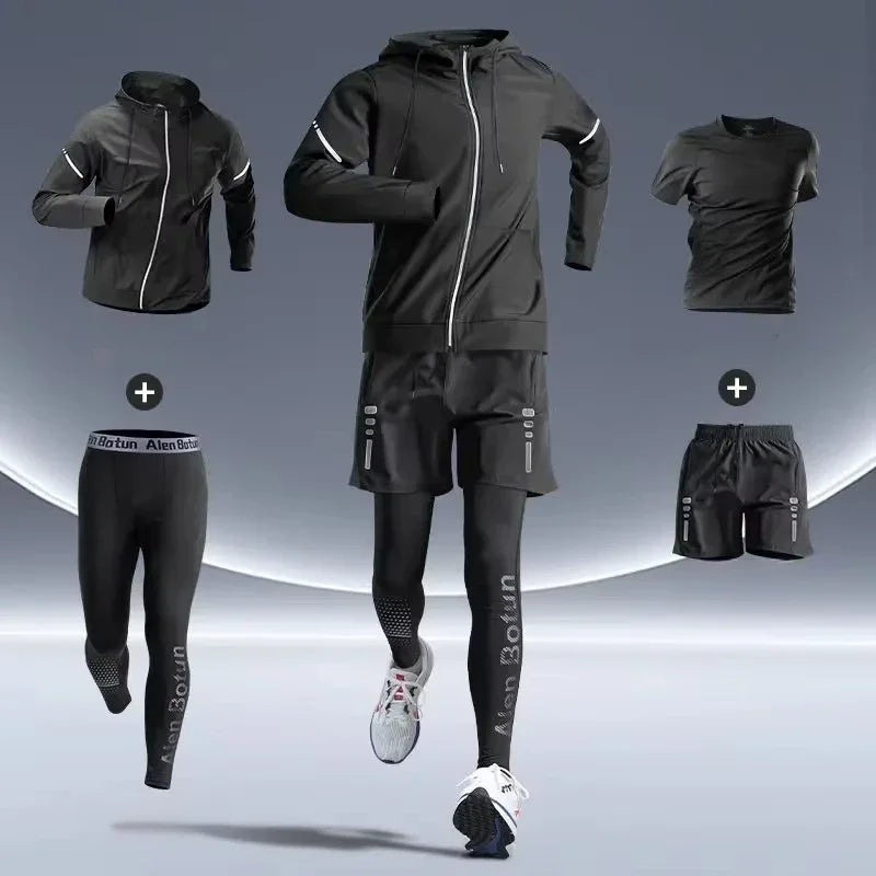 Men’s Premium Sports Set – Quick-Dry, Night-Safe & High-Performance for Running, Cycling & Training
