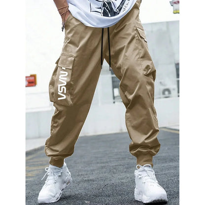 Fashionable High-Waisted Wide-Leg Casual Pants For Men New Summer Parachute Pants Versatile Sporty Trousers Ins Trendy - Ellianto fashion Men's