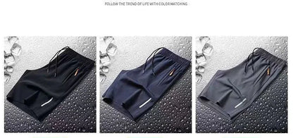 Summer Men Shorts Ice Silk Running Gym Sport Shorts Quick Dry Breathable Beach Short Pant Fitness Jogging Cool Casual Sportswear 2025 - Ellianto fashion Men's