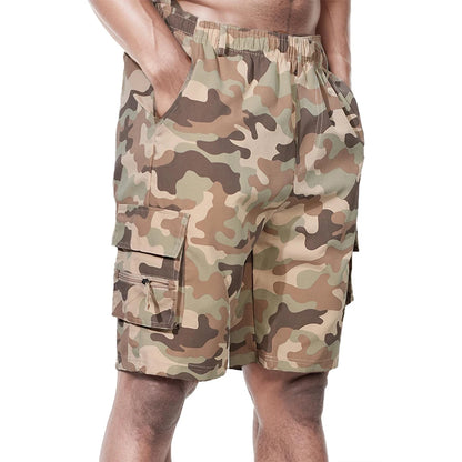 Men's Cargo Shorts Big Size Sports Knee Shorts Classic Short Pants Streetwear Straight Loose Work Casual Street Shorts - Ellianto fashion Men's