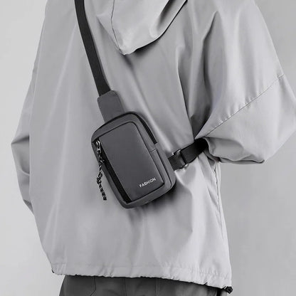 Small Men's Chest Bag Fashion Shoulder Crossbody Bags for Man 2025 Casual Mini Sling Sports Male Handbag Travel Sholder Phone - Ellianto fashion Men's