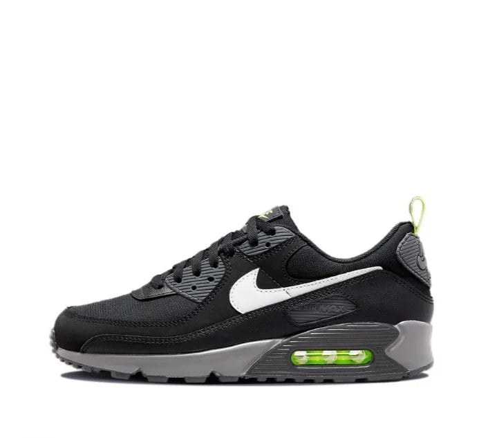 Nike Air Max 90 Fashionable Versatile Comfortable Height-increasing Air-cushioned Shock-absorbing Casual Running Shoe Black - Ellianto fashion Men's