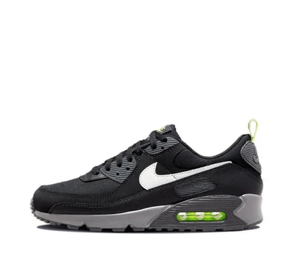 Nike Air Max 90 Fashionable Versatile Comfortable Height-increasing Air-cushioned Shock-absorbing Casual Running Shoe Black - Ellianto fashion Men's