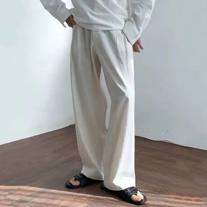 Men’s Super-Breathable Joggers – Lightweight Linen-Blend Casual Pants with Elastic Waist for Athletic, Travel, and Leisure Comfort (Sizes Up to 5XL)