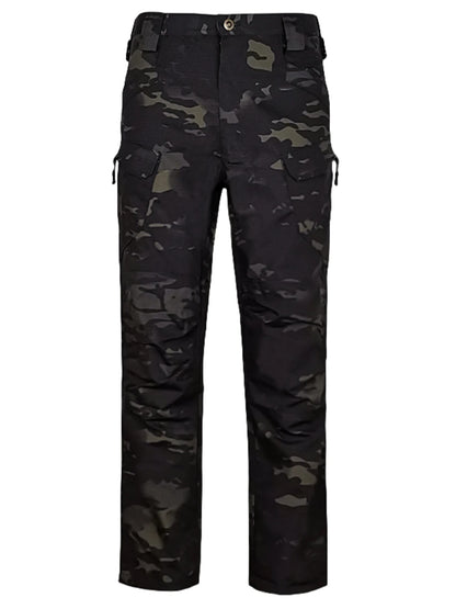 Men's Tactical Trousers Slim Pants Outdoor Overalls Straight Training Multiple Pockets Hiking Fishing Casual Pants Ix7 - Ellianto fashion Men's