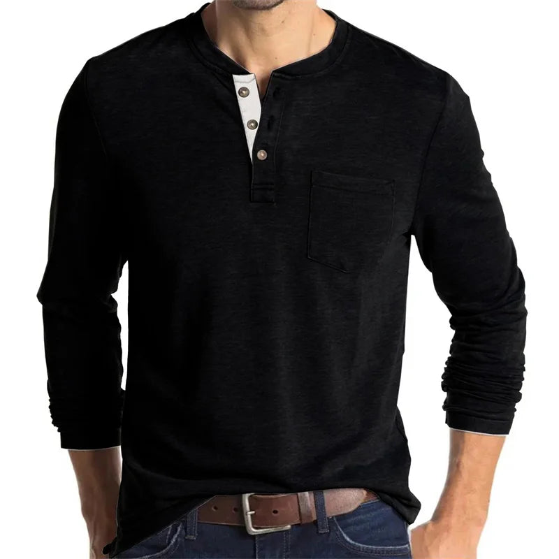 Men Fashion Casual T-Shirts Long Sleeve Tops For Man Soild O Neck Shirts Elastic Gym T Shirt Soccer Tees Streetwear Man Clothing - Ellianto fashion Men's