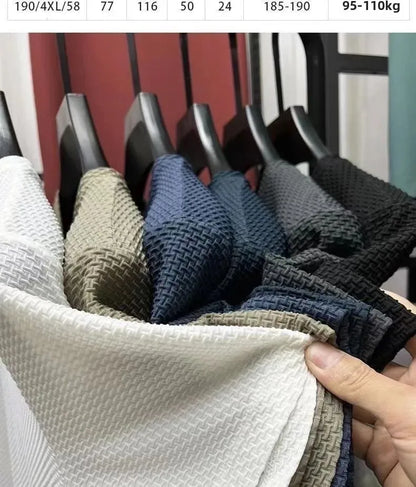 Men's Ice Silk T-Shirt Short Sleeve Lightweight Breathable Comfortable Cool Feeling Casual Trendy Summer Elastic Slim Fit - Ellianto fashion Men's