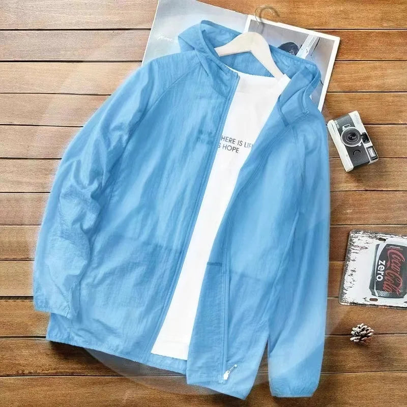 Sunscreen clothing for men breathable sports summer UV resistant outdoor fishing suit - Ellianto fashion Men's