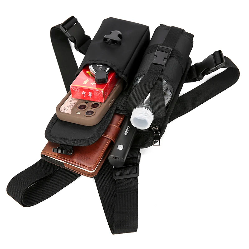 Unisex Tactical Chest Rig Bag Hip Hop Streetwear Bag Functional Chest Pack Adjustable prethoracic Bag man outdoors Vest backpack - Ellianto fashion Men's