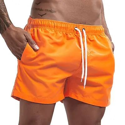 Men's Swim Shorts Swim Trunks Quick Dry Board Shorts Bathing Suit Breathable Drawstring With Pockets for Surfing Beach Summer - Ellianto fashion Men's