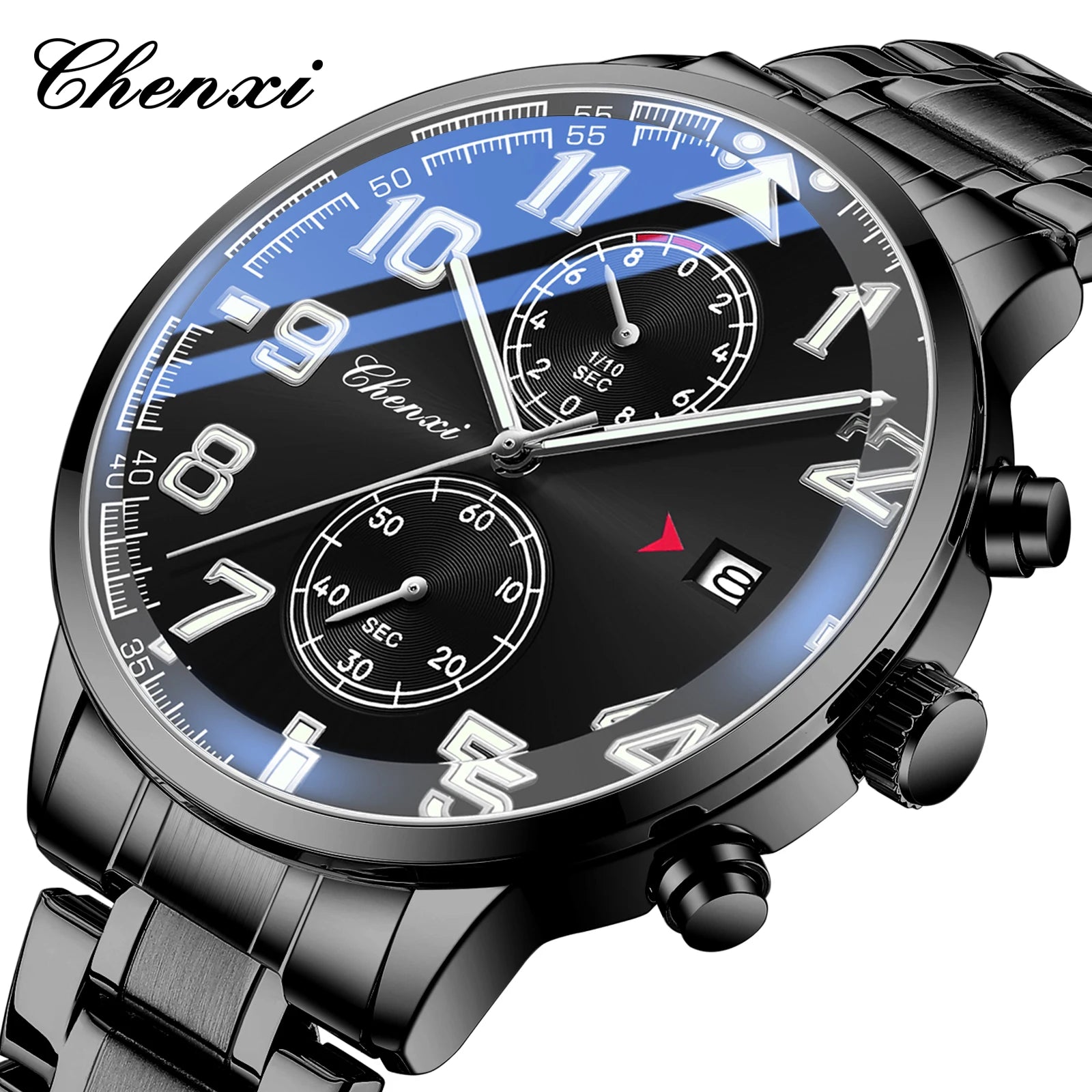 NEW Fashion Multifunction Men for Watches Top Brand Casual Sports Waterproof Wristwatch Chronograph Calendar Men's Watch Gifts - Ellianto fashion Men's