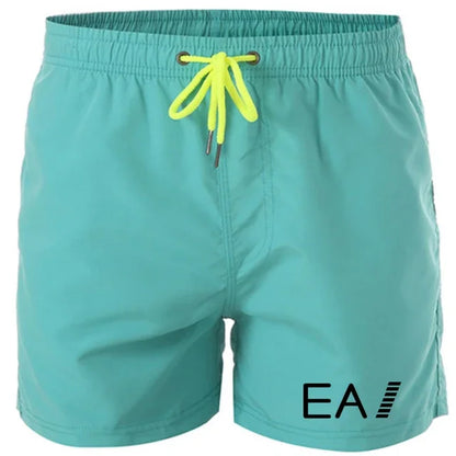 Set 2025 Summer men's swimwear and shorts brand swimwear, sexy swimwear, low-waist breathable swimwear, beach surfing swimming trunk - Ellianto fashion Men's