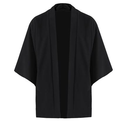 Kimono Men Cloak Kimono Para Hombre Black Coat White Cloak Beach Shirt Summer Haori Men Unisex Samurai Clothing Japanese Men - Ellianto fashion Men's