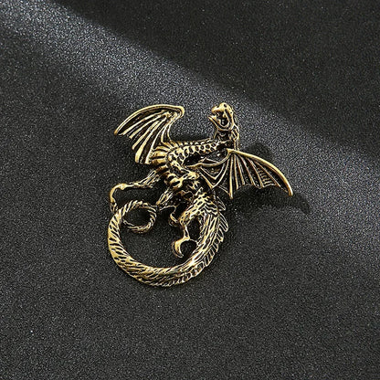 High-end Metal Wolf Head Brooch Metal Animal Lion Badge Lapel Pins for Men Vintage Suit Collar Accessories Casual Jewelry Gifts