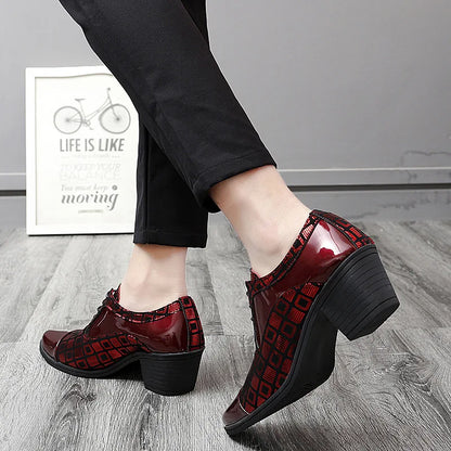Men Formal Shoes High Heels Business Dress Shoes Male Oxfords Pointed Toe Formal Shoe for Man Luxury Wedding Party Leather Shoe - Ellianto fashion Men's