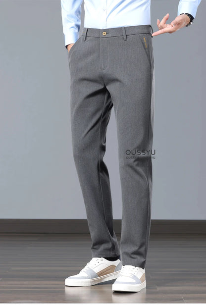 New Spring Summer Luxury Formal Pants Men Business Banquet Party Gentleman France Work Office Formal Pantalones Hombre Clothing - Ellianto fashion Men's