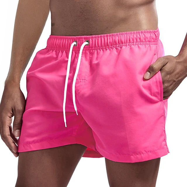 Men's Swim Shorts Swim Trunks Quick Dry Board Shorts Bathing Suit Breathable Drawstring With Pockets for Surfing Beach Summer - Ellianto fashion Men's