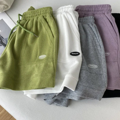 High-Waisted Slimming Casual Trunks Women's Korean Style Loose-Fit Wide-Leg Drawstring A- Line Pants New Arrival Student Trouser