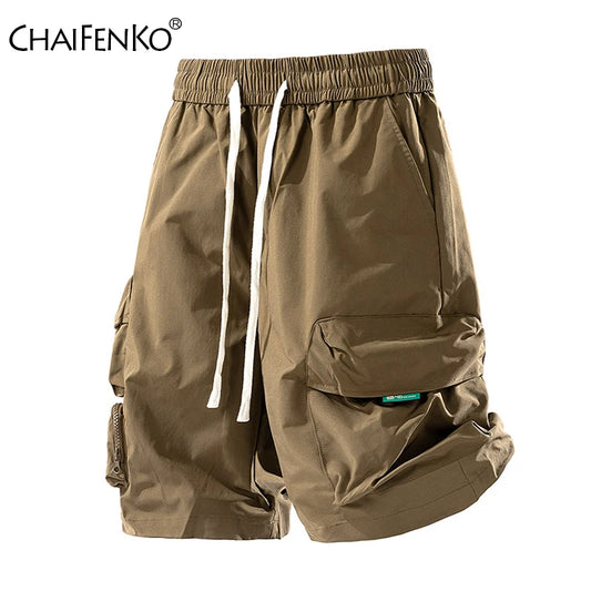 New Fashion Men Cargo Shorts Outdoor Loose Multiple Pockets Sports Shorts Summer Breathable Solid Comfort Casual Shorts Men - Ellianto fashion Men's