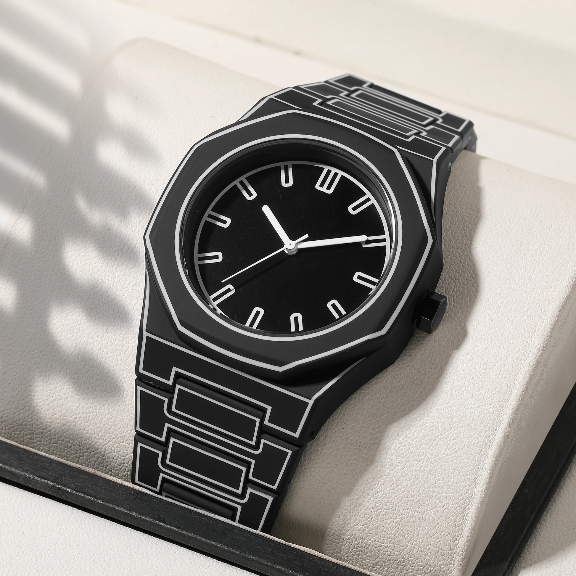 Simple casual men's watches, macaroon color quartz watches, round dial quartz watches, suitable for daily life, gifts - Ellianto fashion Men's