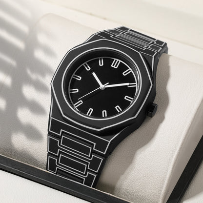 Simple casual men's watches, macaroon color quartz watches, round dial quartz watches, suitable for daily life, gifts - Ellianto fashion Men's