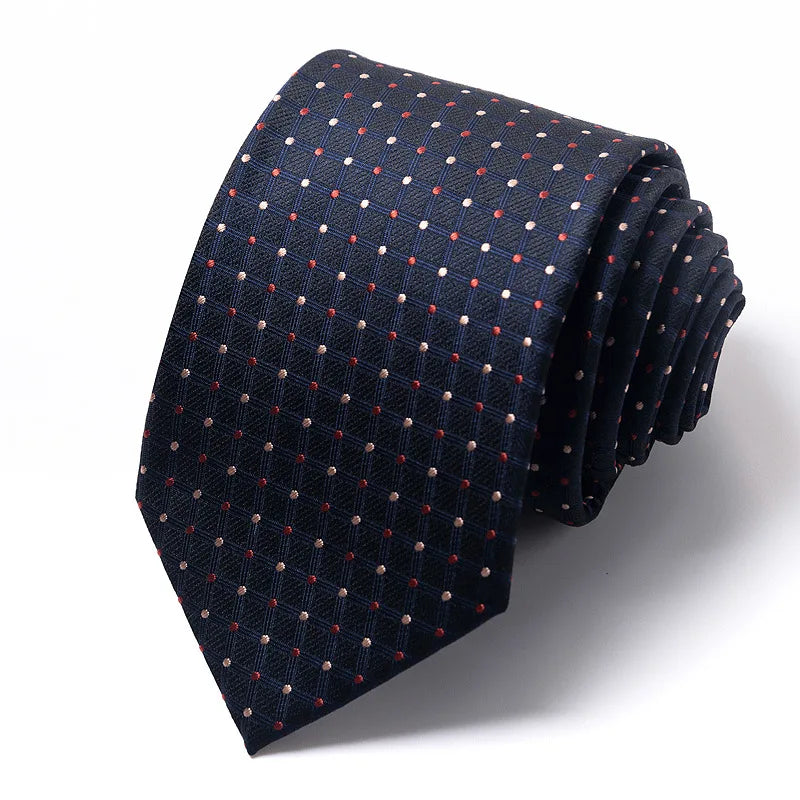 High-quality Wedding Ties For Men Fashion New Style Blue Strip Print Neckties Daily Office Apparel Accessories Gift For Man - Ellianto fashion Men's