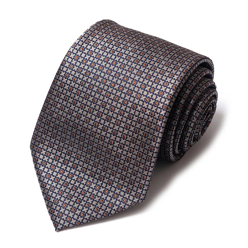 High-quality Wedding Ties For Men Fashion New Style Blue Strip Print Neckties Daily Office Apparel Accessories Gift For Man - Ellianto fashion Men's