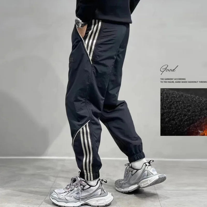 2025 Spring Autumn Men's Long Pants Loose Fit Plus Size Casual Nine Point Plus Size Harem Workwear Bunded Pants Men - Ellianto fashion Men's
