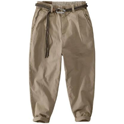2025 New Men's clothing, Japanese workwear, pants, versatile, loose fit, youth heavyweight casual workwear, men's pants - Ellianto fashion Men's