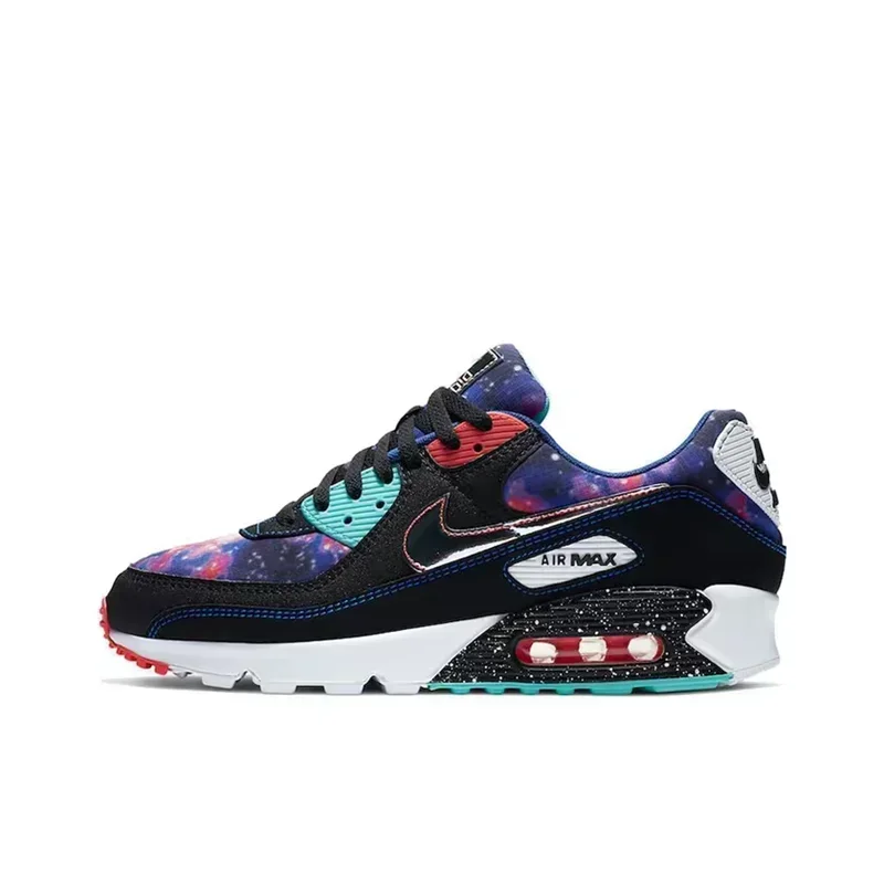 Nike Air Max 90 Next Nature White Black Classic Mesh Air Cushion Men Women Athletic Running Shoes Breathable Sneakers DH8010-101 - Ellianto fashion Men's