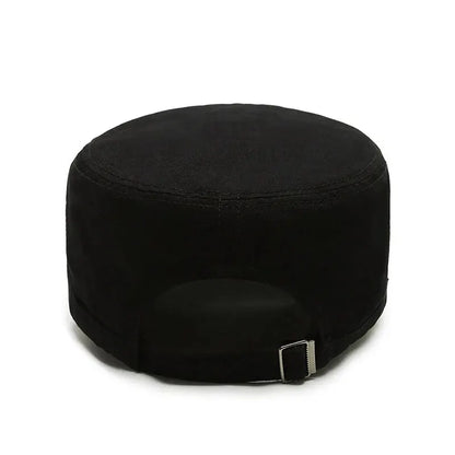 Hat Men's Flat Military Hat Is Simple And Versatile, Middle-Aged Hat Spring And Autumn Duck Tongue Casual Fashion New Style - Ellianto fashion Men's