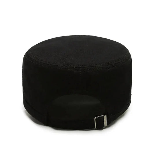 Hat Men's Flat Military Hat Is Simple And Versatile, Middle-Aged Hat Spring And Autumn Duck Tongue Casual Fashion New Style - Ellianto fashion Men's