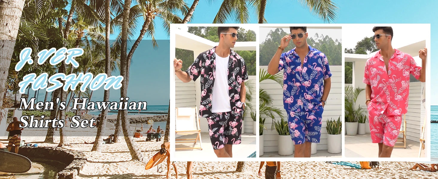 Hawaii Shirt Set Mens Yellow Duck Print Fashion Pattern Summer Fashion Casual Daily Large Button Down Shirt Shorts Two Piece Set - Ellianto fashion Men's