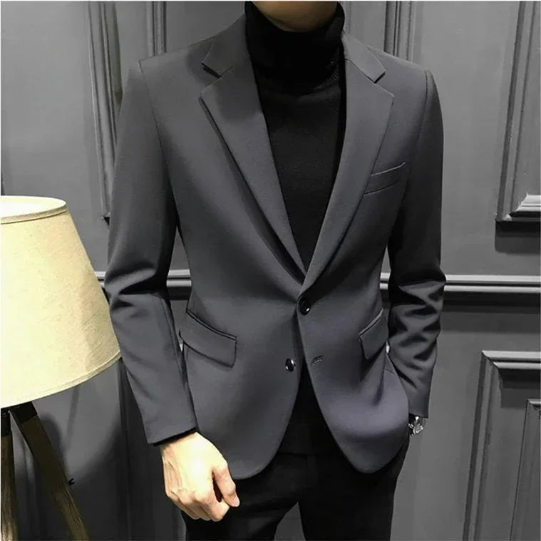 Elegant Cropped Business Blazer for Men – By Ellianto - Ellianto fashion Men's