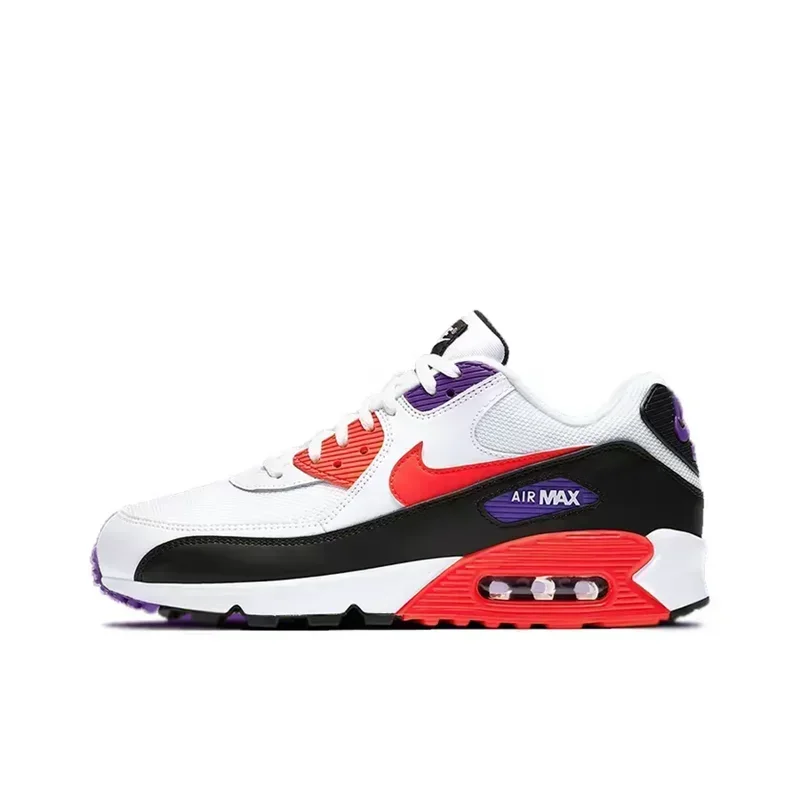 Nike Air Max 90 Next Nature White Black Classic Mesh Air Cushion Men Women Athletic Running Shoes Breathable Sneakers DH8010-101 - Ellianto fashion Men's