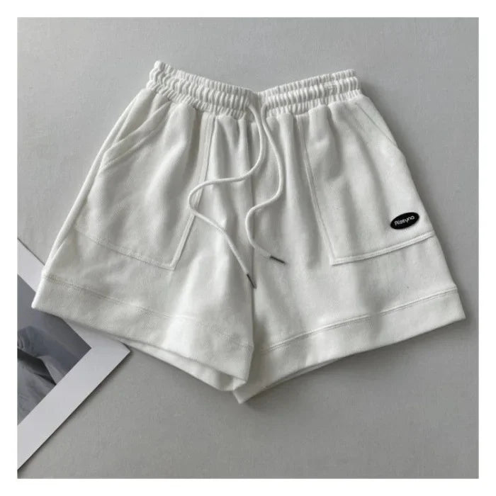 High-Waisted Slimming Casual Trunks Women's Korean Style Loose-Fit Wide-Leg Drawstring A- Line Pants New Arrival Student Trouser