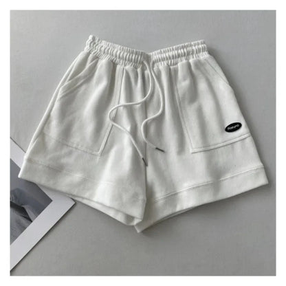 High-Waisted Slimming Casual Trunks Women's Korean Style Loose-Fit Wide-Leg Drawstring A- Line Pants New Arrival Student Trouser