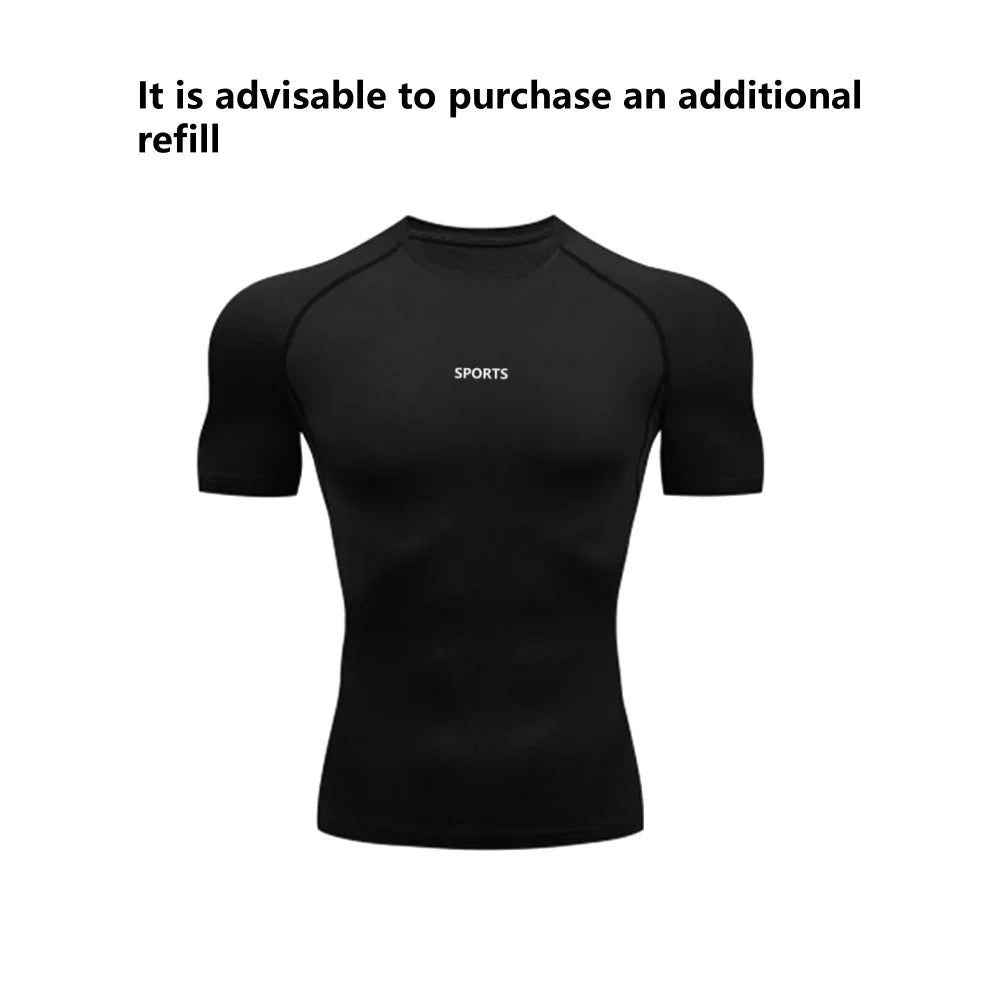 Men’s Sports Compression Set – Quick-Dry Rash Guard Top & 2-in-1 Stretch Shorts for Gym & Training
